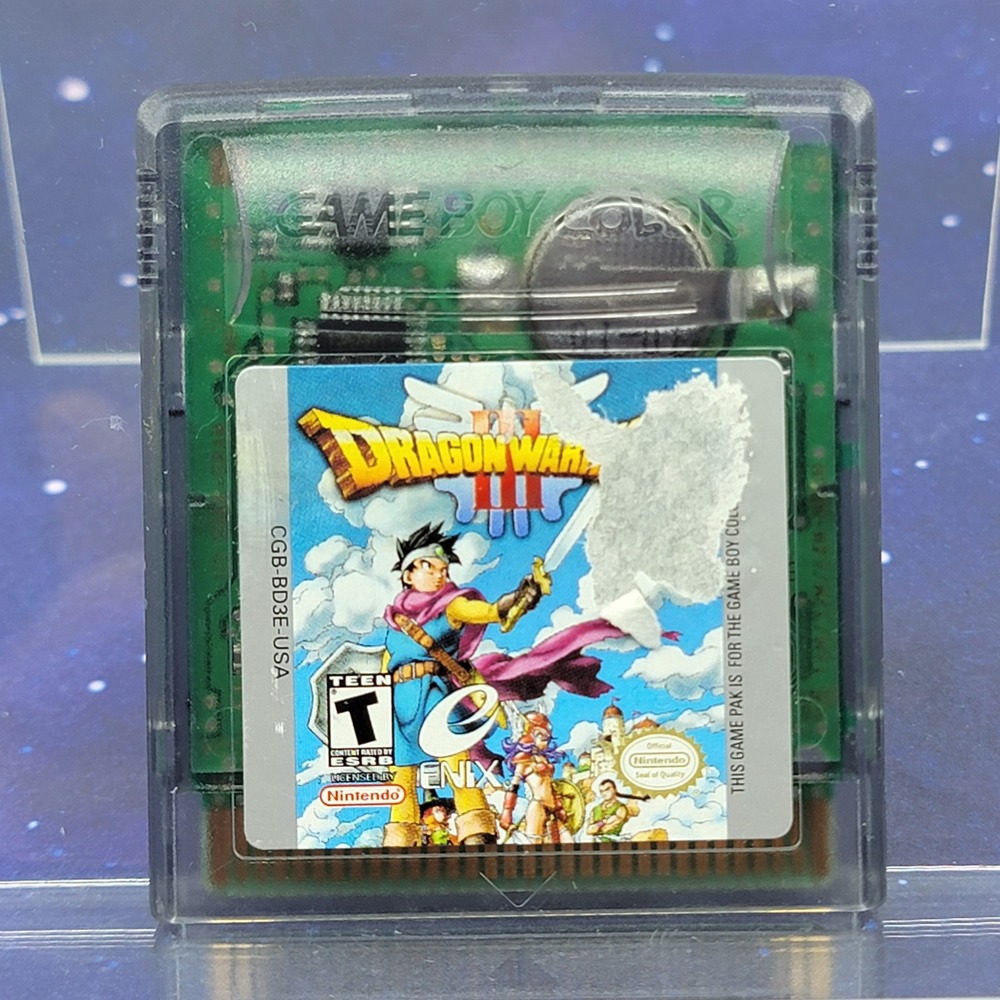 Dragon Warrior III Nintendo Game Boy Color GBC Enix RPG Cartridge CGB-BD3E-USA